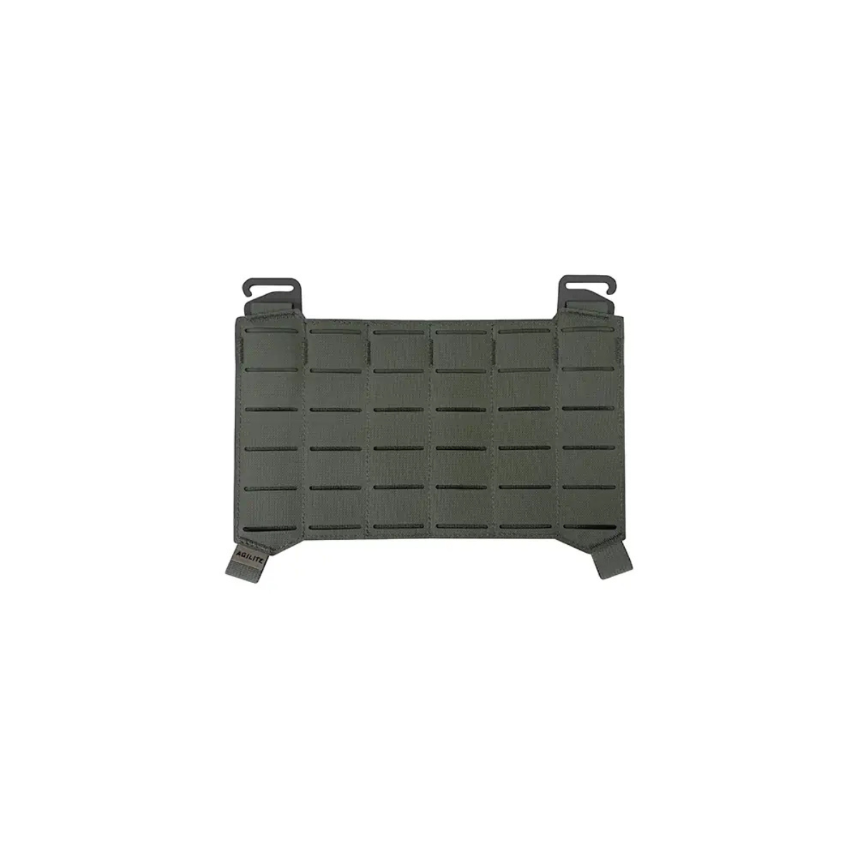 Panneau MOLLE Agilite à dos auto-agrippant 15,7 x 23,9 cm avec crochets en G