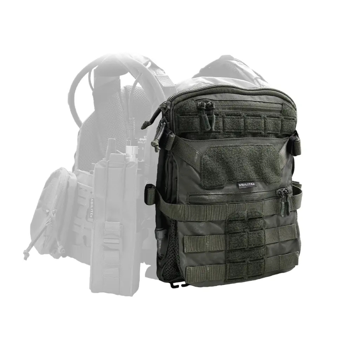 Panneau dorsal Agilite Micro MAP 3 L en polyamide 500D et 1000D, 35 x 28 cm