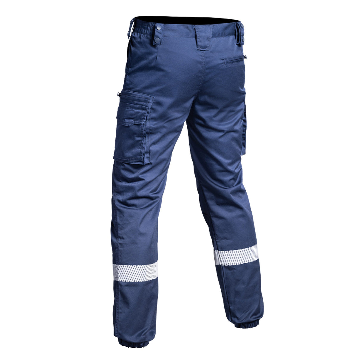 Pantalon tactique V2 SÉCU - ONE BAS ÉLASTIQUÉ HV - TAPE A10 Equipment - Bleu marine - Welkit.com