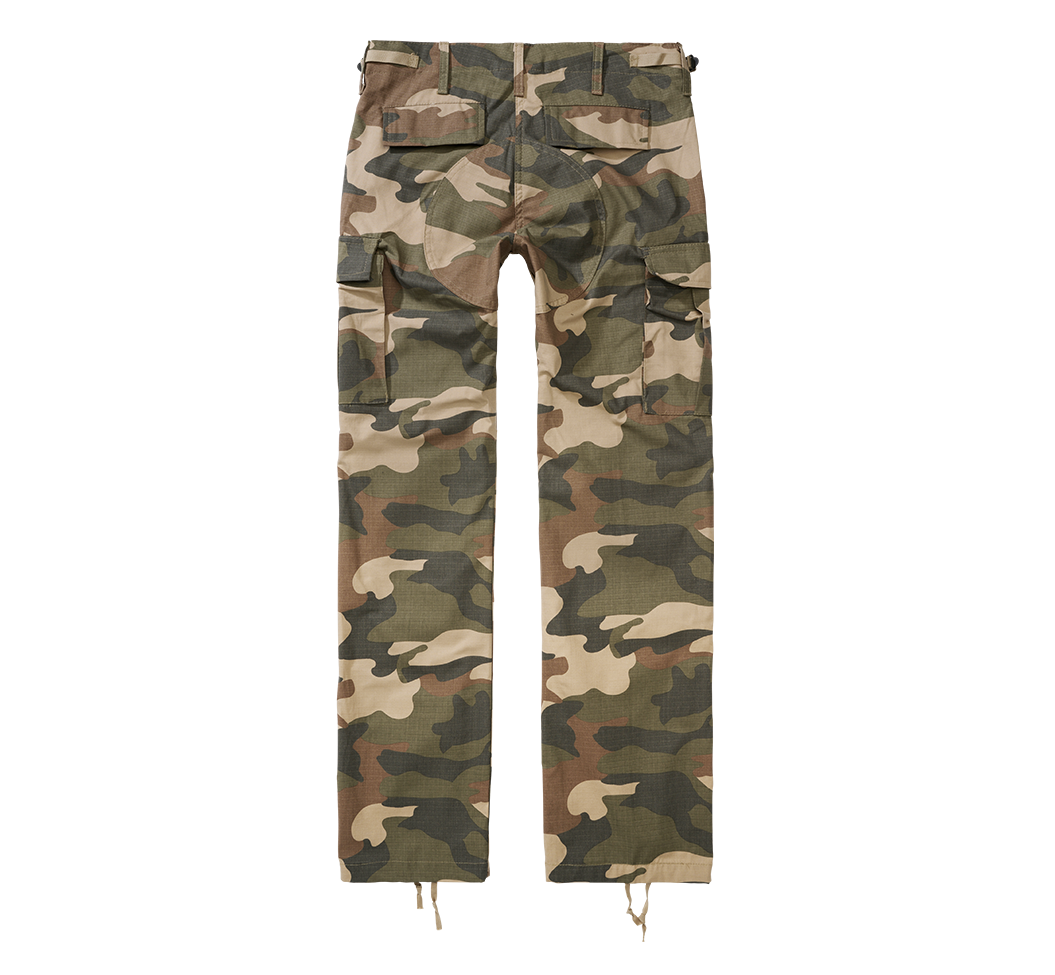Pantalon Brandit BDU coupe femme en coton ripstop déperlant genoux et assise renforcés