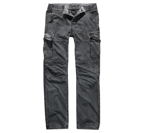 Pantalon Brandit Rocky Star coton 100 % coupe étroite teinture délavée coutures aux genoux