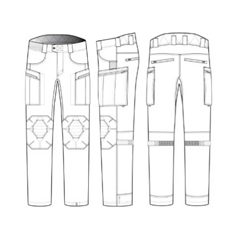 Pantalon V.XI XTU EU femme 5.11 Tactical No Melt No Drip genouillères intégrées
