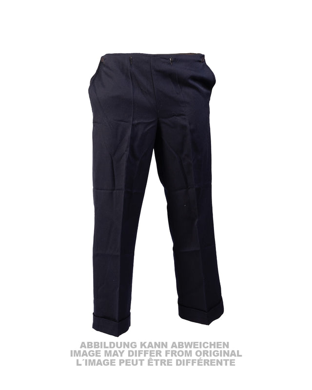 Pantalon à pont de la marine est-allemande en gabardine, surplus d'occasion