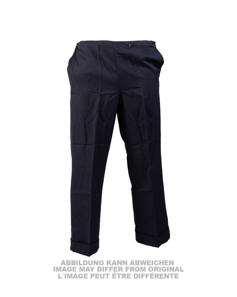 Pantalon à pont de la marine est-allemande en gabardine, surplus d'occasion