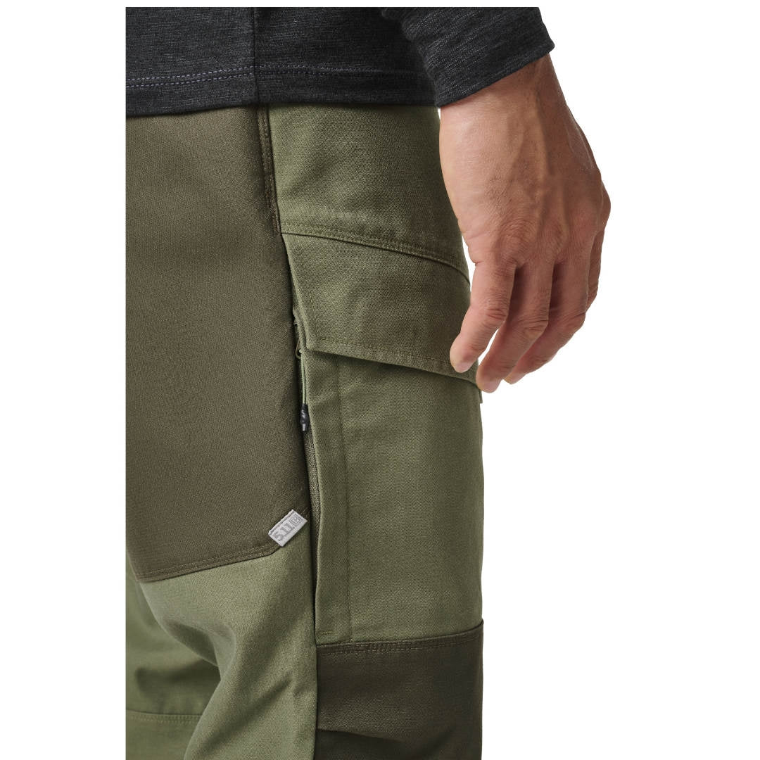 Pantalon cargo Peak 5.11 Tactical polycoton extensible aérations à glissière et crochets de jambe
