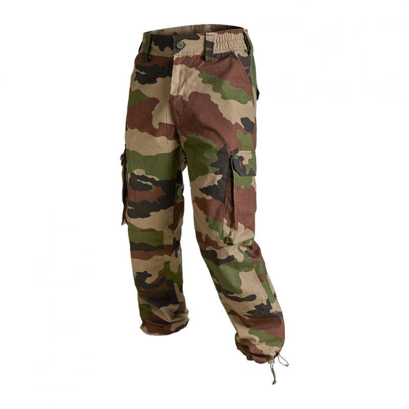 Pantalon de combat Ares ripstop polycoton, ceinture élastiquée et renforts genoux