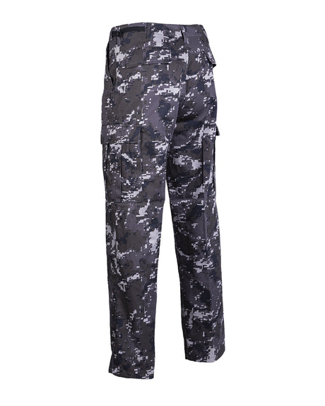 Pantalon de combat type BDU Mil-Tec en polycoton 80/20 six poches et taille réglable