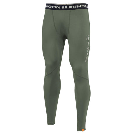 Pantalon de compression Pentagon Apollo en polyester élasthanne à coutures plates