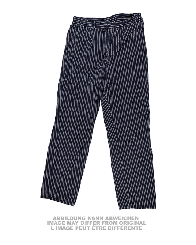 Pantalon de personnel de restauration Bundeswehr en toile rayée, occasion