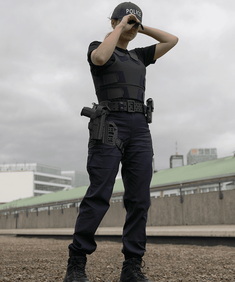 Pantalon de service GK Pro coupe femme pour forces de l'ordre en polyamide