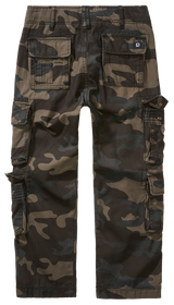 Pantalon enfant Brandit Pure Vintage coton huit poches et taille réglable par élastique