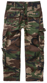 Pantalon enfant Brandit Pure Vintage coton huit poches et taille réglable par élastique