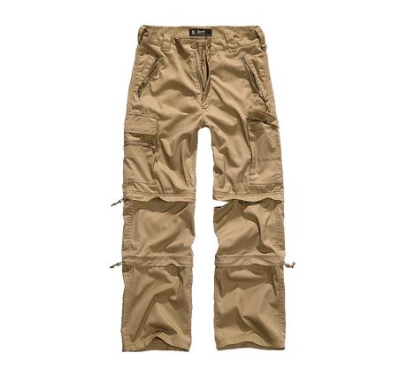 Pantalon tactique Brandit Savannah polycoton 65/35 déperlant poches à glissière bas réglables