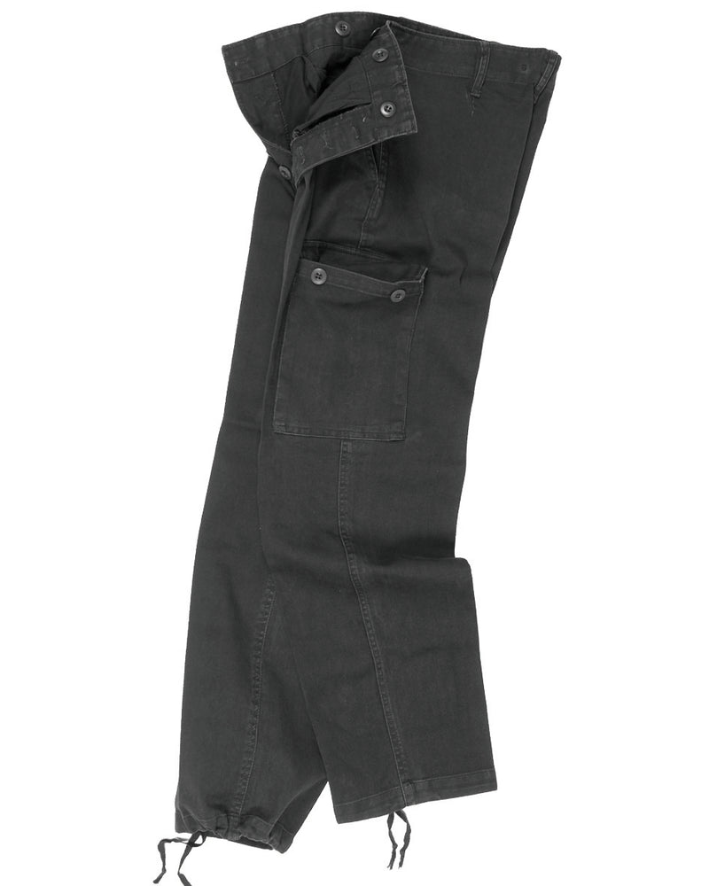 Pantalon tactique Mil-Tec en moleskine 100 % coton prélavé avec poches de cuisse boutonnées