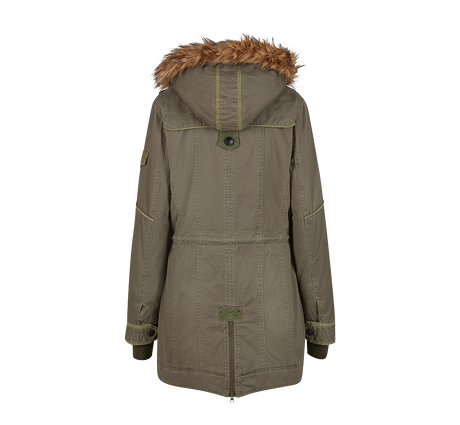 Parka Brandit Emma coupe femme en coton doublée capuche et quatre poches