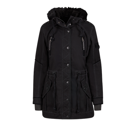 Parka Brandit Emma coupe femme en coton doublée capuche et quatre poches