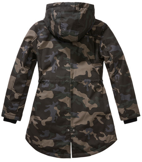 Parka Brandit Marsh Lake coupe femme à pans longs doublure matelassée et peluche