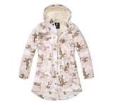 Parka Brandit Marsh Lake coupe femme à pans longs doublure matelassée et peluche