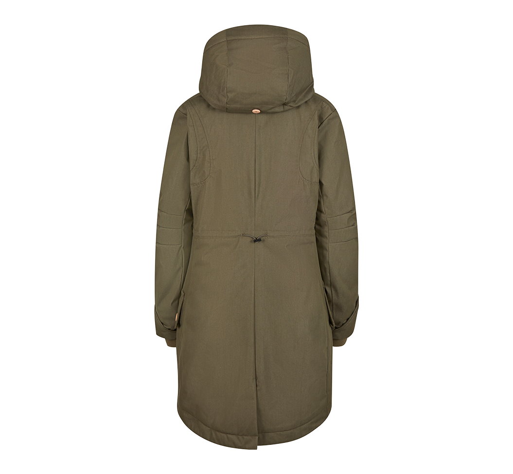 Parka Brandit Mayleene coupe femme longue capuche doublée et envers enduit polyuréthane
