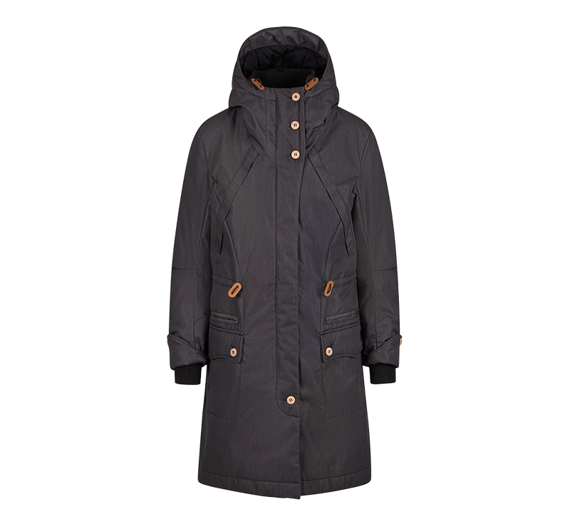 Parka Brandit Mayleene coupe femme longue capuche doublée et envers enduit polyuréthane