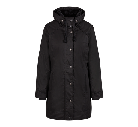 Parka Brandit Savannah coupe femme longue doublée capuche et fente de marche