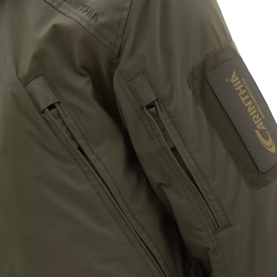 Parka Carinthia MIG 5.0 tissu SOF 2L G-LOFT 125 g/m² jusqu'à -15 °C, accès latéral