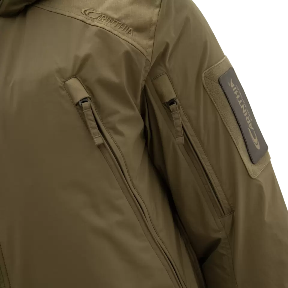 Parka Carinthia MIG 5.0 tissu SOF 2L G-LOFT 125 g/m² jusqu'à -15 °C, accès latéral