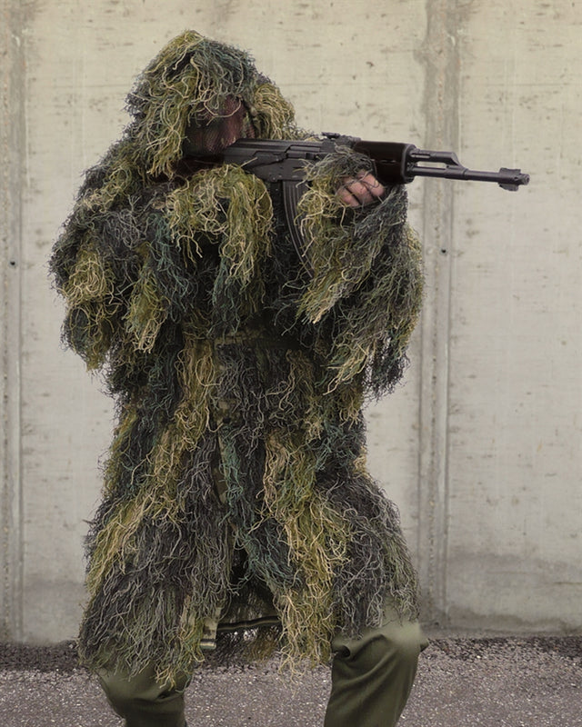 Parka Ghillie Mil-Tec Anti Fire Pro en polyester ignifugé avec sac de transport