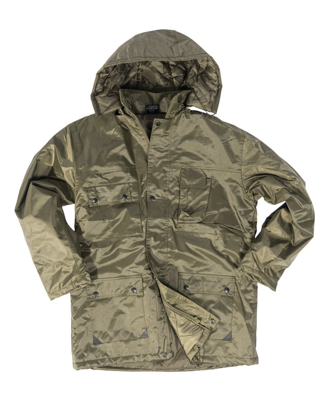 Parka Mil-Tec Dubon en polyester enduit PVC garnissage 160 g/m² avec capuche amovible