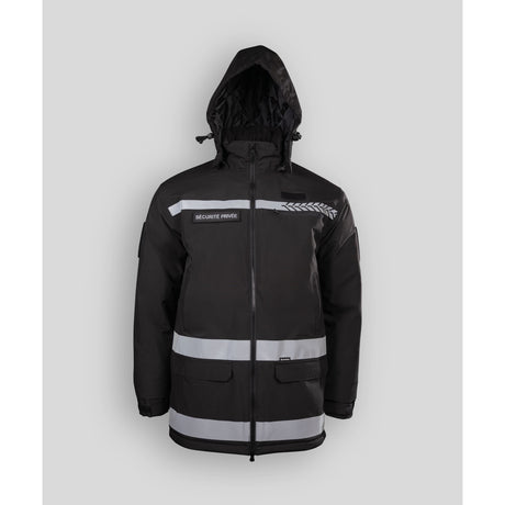 Parka de sécurité privée GK Safetek à bande haute visibilité matelassée 3000 mm