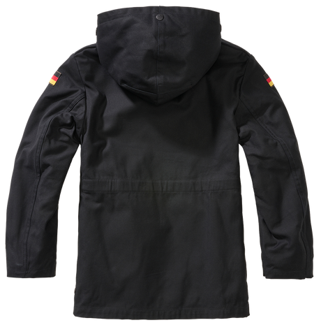 Parka enfant Brandit BW coton doublure d'hiver amovible capuche doublée et cinq poches