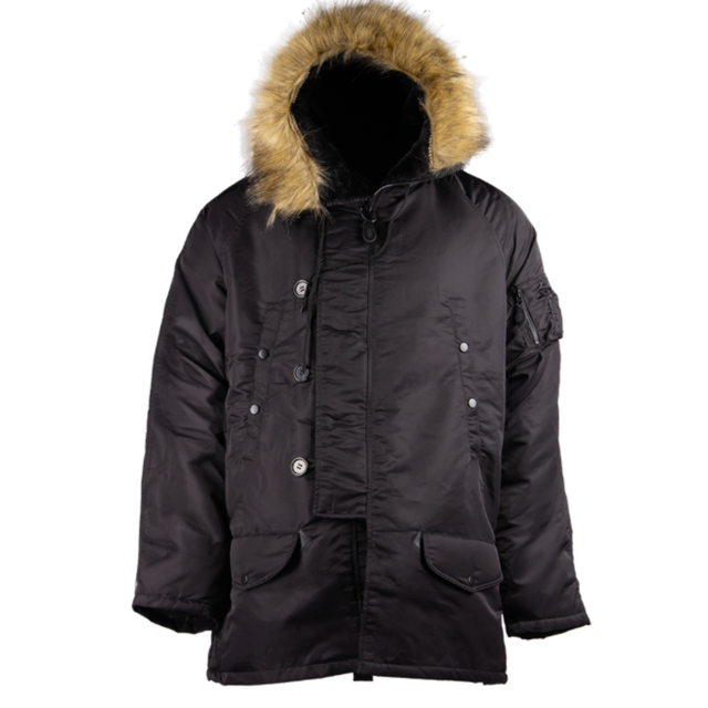 Parka grand froid Mil-Tec US N3B Basic avec capuche fausse fourrure