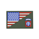 Patch 82nd Airborne Half Flag