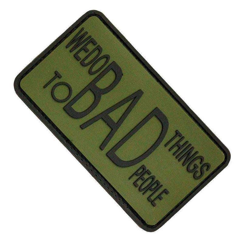 Morale patch WE DO BAD THINGS MNSP - Vert - Welkit.com