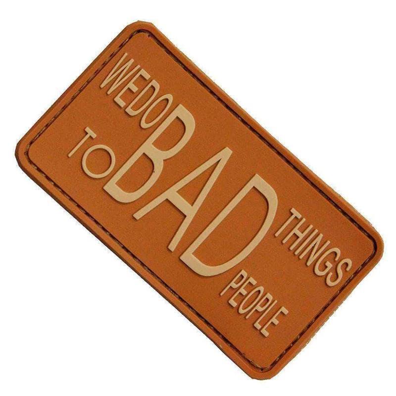 Morale patch WE DO BAD THINGS MNSP - Coyote - Welkit.com