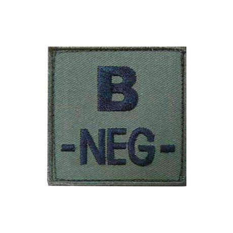 Patch groupe sanguin basse visibilité Tissu