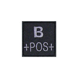 Patch groupe sanguin basse visibilité Tissu