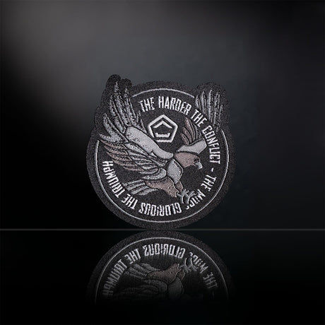 Patch moral Pentagon Eagle tissé polyester dos auto-agrippant format 65 x 67 mm