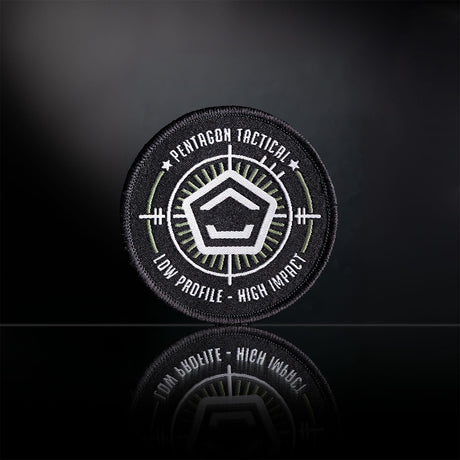 Patch moral Pentagon Target Low Profile High Impact tissé polyester 65 x 65 mm