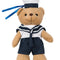 Peluche ours Mil-Tec en polyester hauteur 20 cm habillée en tenue de marin