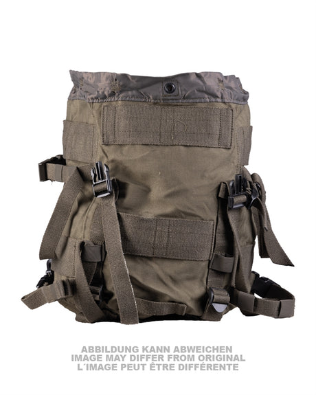 Petit sac à dos de l'armée autrichienne sans poche rapportée, occasion, lot de 2