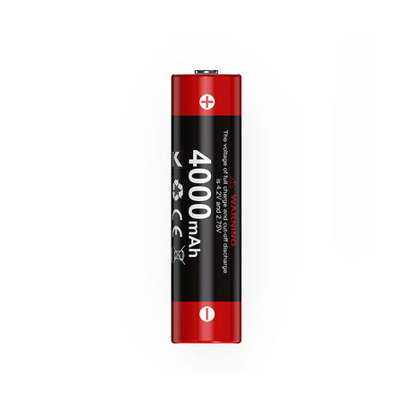 Pile Klarus 18650 4000 mAh lithium-ion 3,6 V rechargeable capacité maximale du format