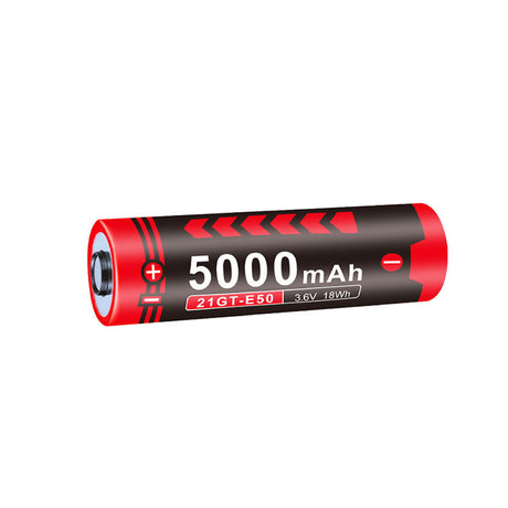 Pile Klarus 21GT-E50 21700 5000 mAh lithium-ion 3,6 V rechargeable, référence appairée