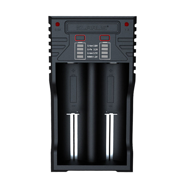 Pile Klarus Chargeur double K2 deux baies pour accumulateurs 18650, 16340 et 14500