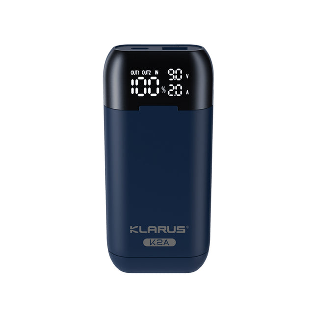 Pile Klarus Chargeur double K2A deux baies pour accumulateurs 21700, 20700 et 18650