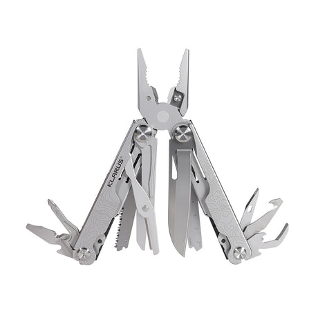 Pince multifonctions Klarus MT07 20 outils 280 g (sans étui) en acier inoxydable 50Cr15MoV