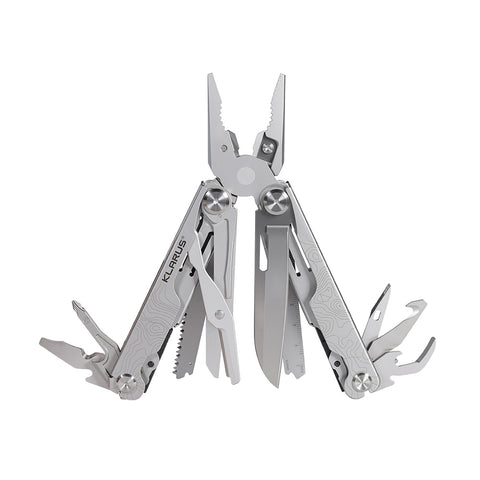 Pince multifonctions Klarus MT07 20 outils 280 g (sans étui) en acier inoxydable 50Cr15MoV