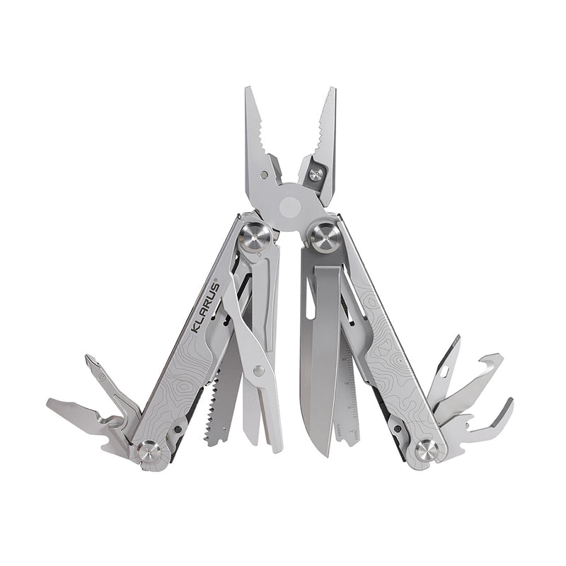 Pince multifonctions Klarus MT07 20 outils 280 g (sans étui) en acier inoxydable 50Cr15MoV