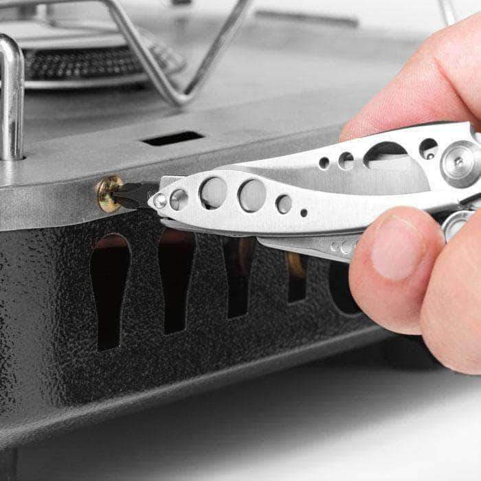 Pince multifonctions Leatherman Skeletool 7 outils, mousqueton-décapsuleur intégré