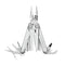 Pince multifonctions Leatherman Wave Plus 18 outils, deux lames 420HC accessibles